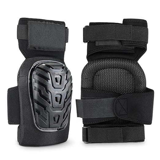 HOLULO Knee pads for men and women, construction knee pads for work, featuring upgraded adjustable extension straps and non-slip, durable, and comfortable foam gel knee pads.